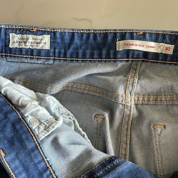 LEVIs 721 high rise skinny / 30 / vintage wash - Picture 9 of 11